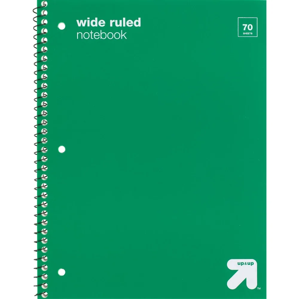 LIBRO RAYADO WIDE RULED VERDE