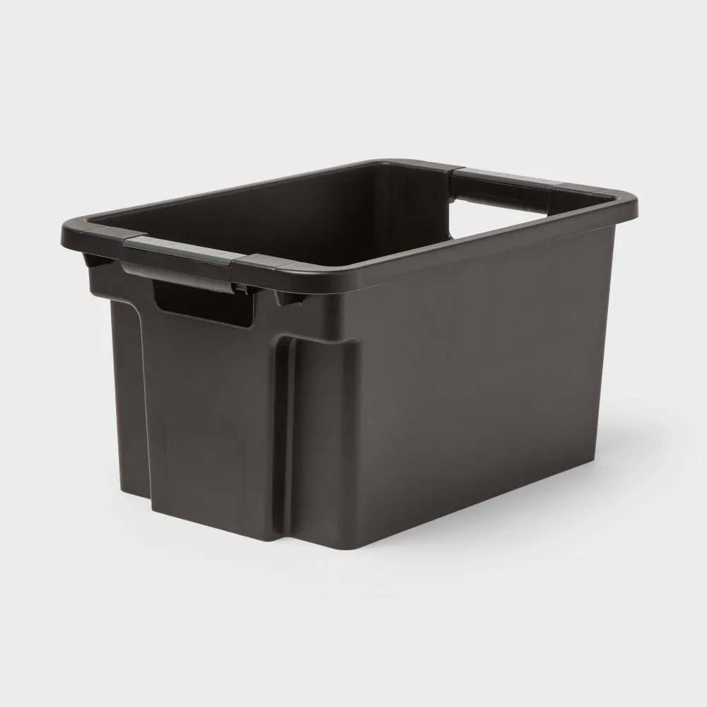 CAJA DE PLASTICO NEGRA