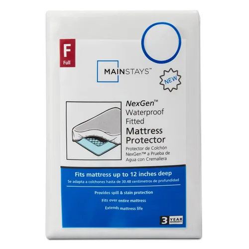 PROTECTOR DE COLCHÓN AJUSTABLE IMPERMEABLE MAINSTAYS