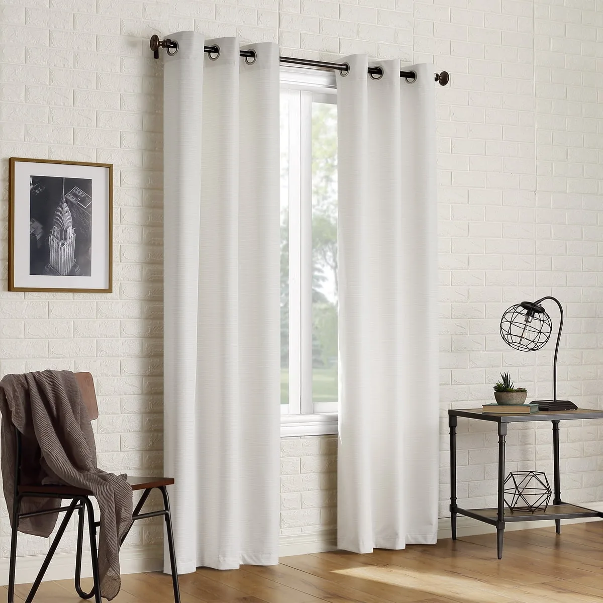 CORTINA SUN ZERO ARLO DE 2 PIEZAS CON AISLAMIENTO TÉRMICO Y OJALES