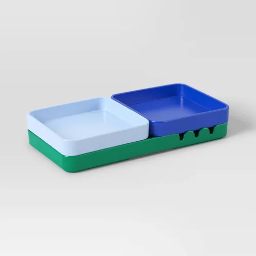 BANDEJAS DECORATIVAS 3 UNIDADES, AZUL/VERDE - ROOM ESSENTIALS™