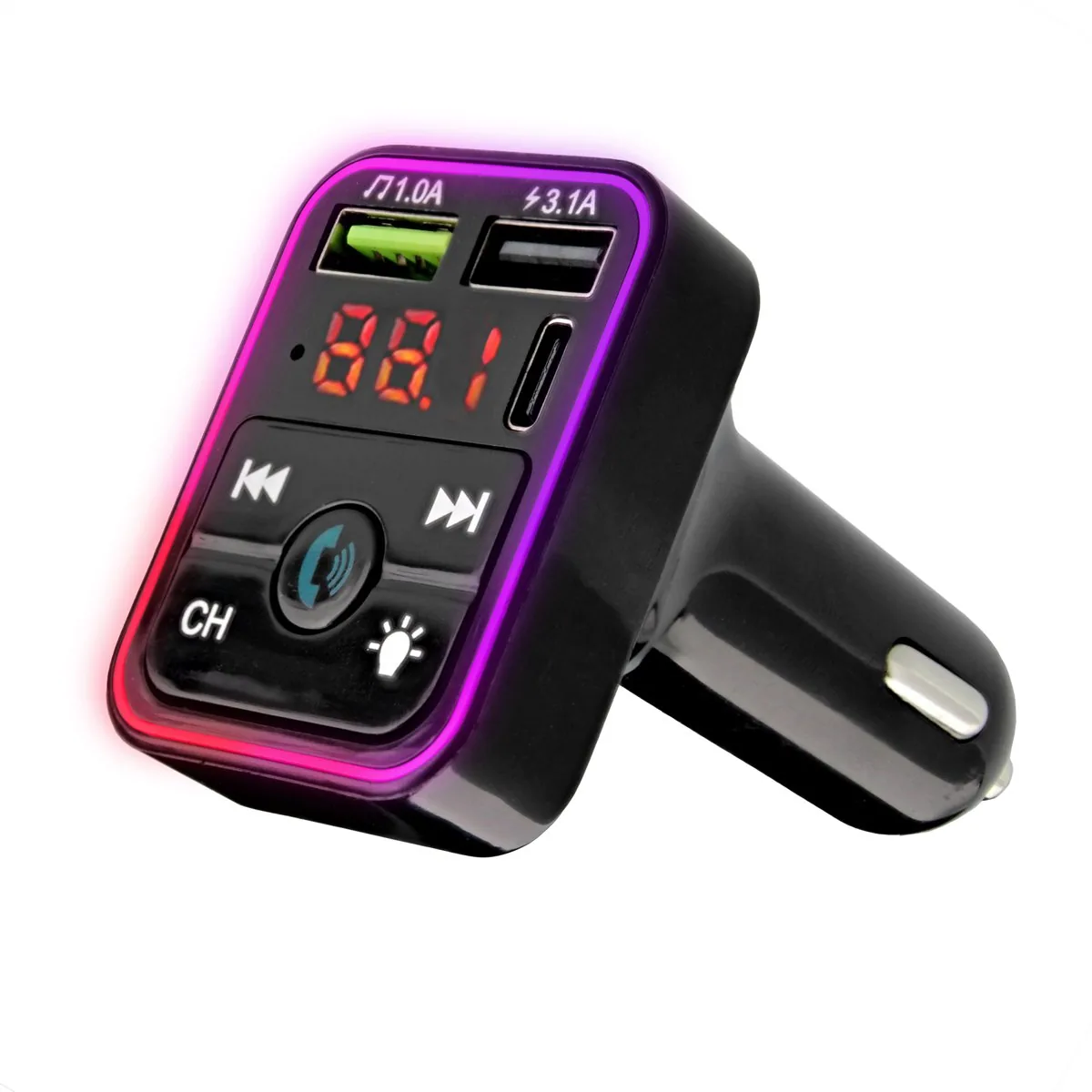 CARGADOR DE COCHE ONN. BLUETOOTH FM