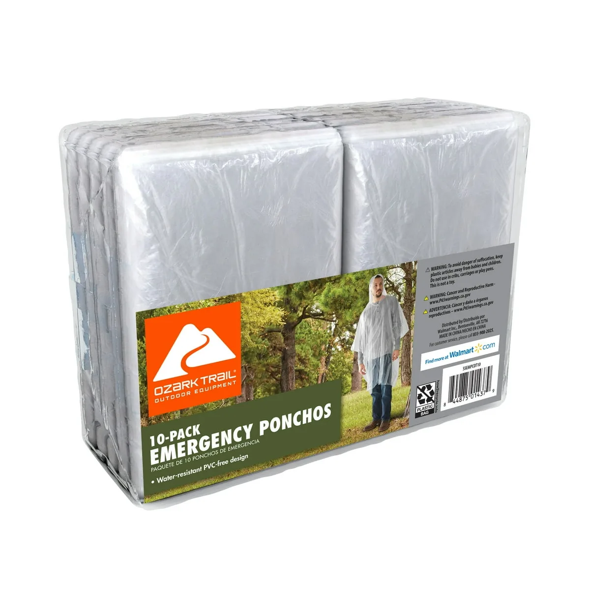 PONCHO TRANSPARENTE DE EMERGENCIA OZARK TRAIL