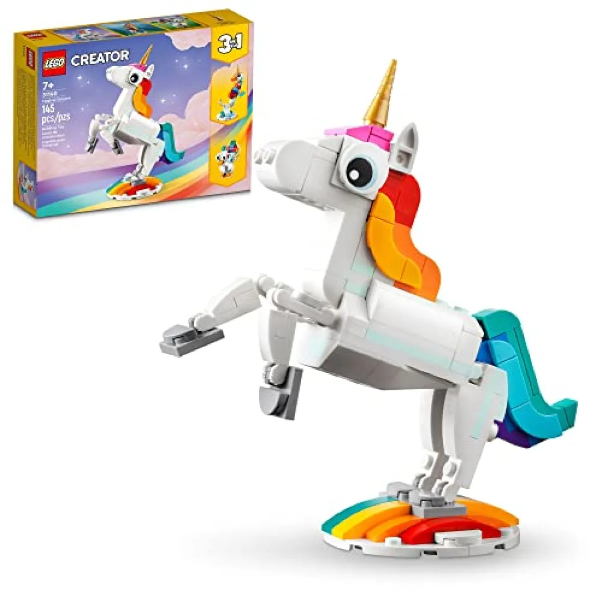 LEGO Creator 3 en 1 Unicornio Mágico